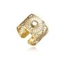 Gold Filigree Flower Ring Waterproof Ring Mooiste Boutique 7449