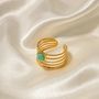 Turquoise Bind Adjustable Gold Ring Mooiste Boutique Port Elizabeth Copy