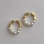 Gold Waterproof Tarnish Free Pearl Hoops South Africa Mooiste Boutique Port Elizabeth 2