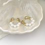 Gold Waterproof Tarnish Free Pearl Hoops South Africa Mooiste Boutique Port Elizabeth 4
