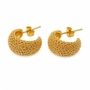 18k Gold Pvd Coated Waterproof And Tarnish Free Gold Stud Textured Stud Mooiste Boutique Port Elizabeth South Africa2