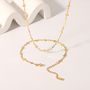 18k Gold Pvd Coated Waterproof And Tarnish Free Necklace Cross Charm Choker Necklace Mooiste Boutique Port Elizabeth South Africa 1