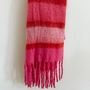 Chunky Blanket Scarf Winter Scarf Pink And Red Scarf Colourful Scarf Mooiste Boutique 2