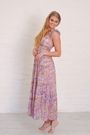 Maxi Dress Fitted Maxi Dress Floral Dress Floral Maxi Dress Purple Hues Pastal Hues Dress Mooiste Boutique 2