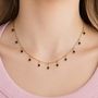 18k Gold Pvd Coated Waterproof Dangly Necklace Droplet Mooiste Boutique 2