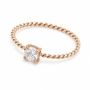 18k Gold Waterproof Ring Twist Ring Dainty Stack Ring Cubic Zirconia Ring Mooiste Bouytique Port Elizabeth