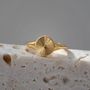 Gold Sun Signet Ring Sunburst Astackable Ring 2