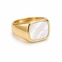 18k Gold Waterproof Ring Bombshell Ring Shell Insert Ring Mooiste Boutique Port Elizabeth