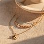 Gold Whale Tale Necklace Beaded Waterproof Necklace Mooiste Boutique Port Ealizabet Eastern Cape South Africa Jewelry Necklace 7412